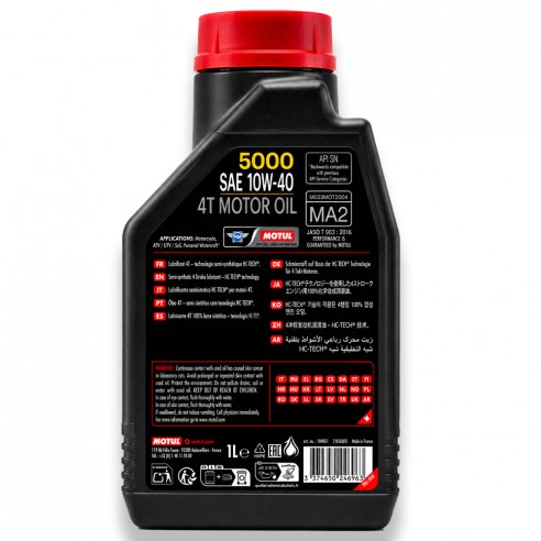 3 LITRI OLIO MOTUL 4T 5000 10W-40...