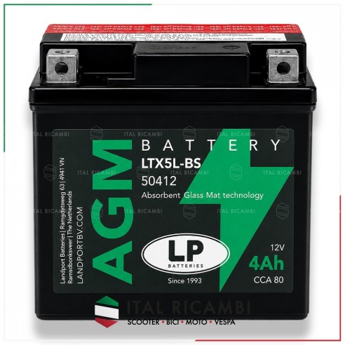 BATTERIA SCOOTER QUAD YTX5L BS 12V...