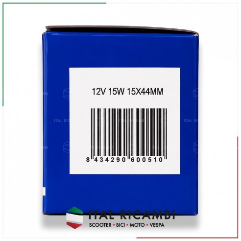 LAMPADA A SILURO 12V 15W 12V- 15W 15X44