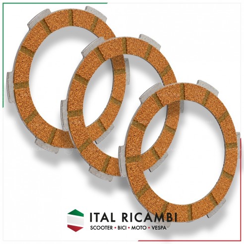 KIT SERIE 3 DISCHI FRIZIONE GUARNITI...