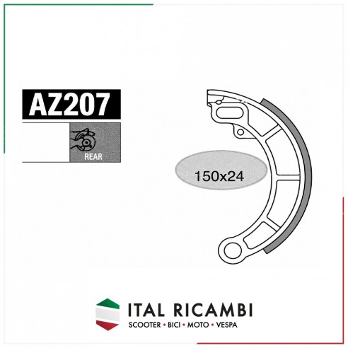 GANASCIA FRENO POSTERIORE 150 X 24...