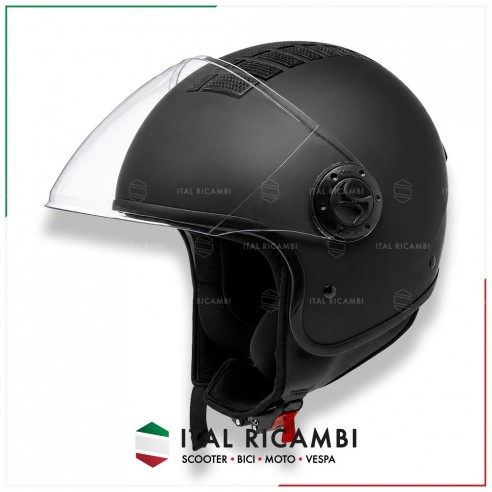CASCO DEMI JET VISIERA LUNGA...