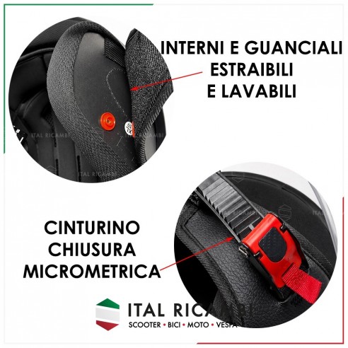 CASCO DEMI JET VISIERA LUNGA...