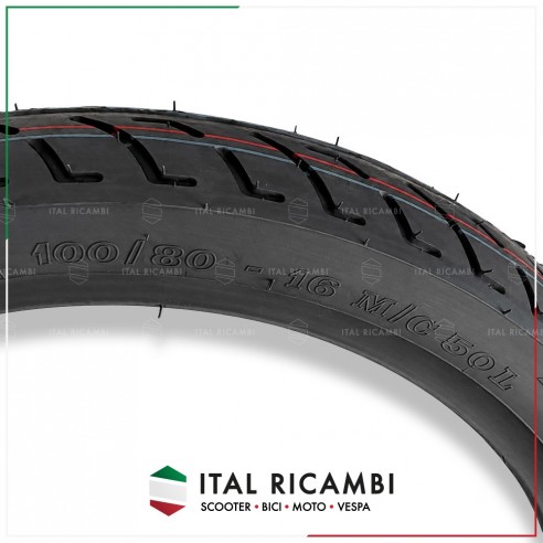 COPERTONE GOMMA PNEUMATICO 100 80 16...