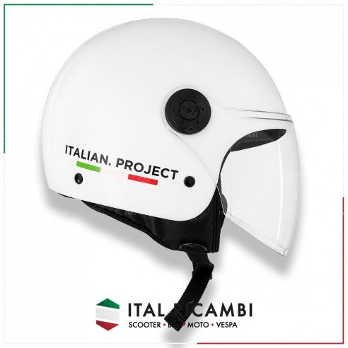 CASCO SCOOTER VISIERA LUNGA DEMI JET...