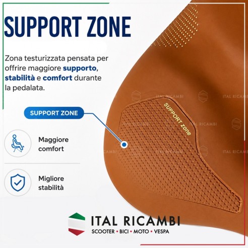 SELLA BICICLETTA MARRONE ANTIPROSTATA...