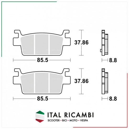 PASTIGLIE FRENO PER KYMCO AK 550 ABS...