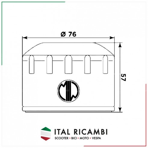 FILTRO OLIO MEIWA HF184 PIAGGIO...