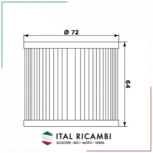 FILTRO OLIO ONE COMPATIBILE HF133...