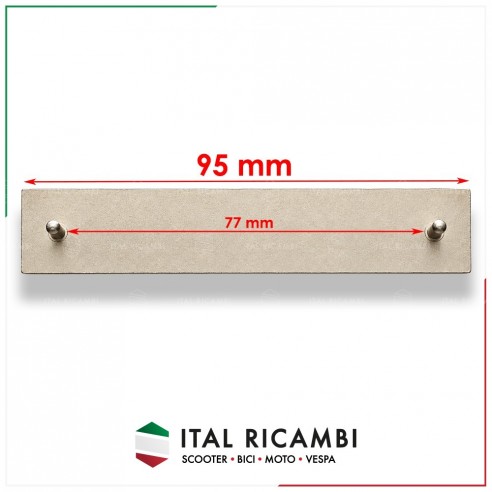 TARGHETTA LATERALE VESPA PK 50 FERRO...
