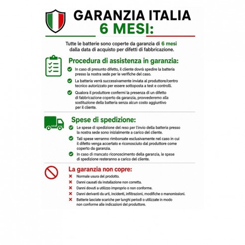 BATTERIA PIAGGIO X8 EVOLUTION 125...